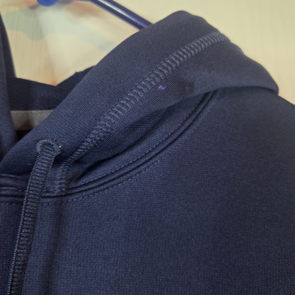 Seattle Seahawks Nike Therma Fit Pullover Hoodie Sweatshirt Mens S Blue Fleece - Picture 3 of 13